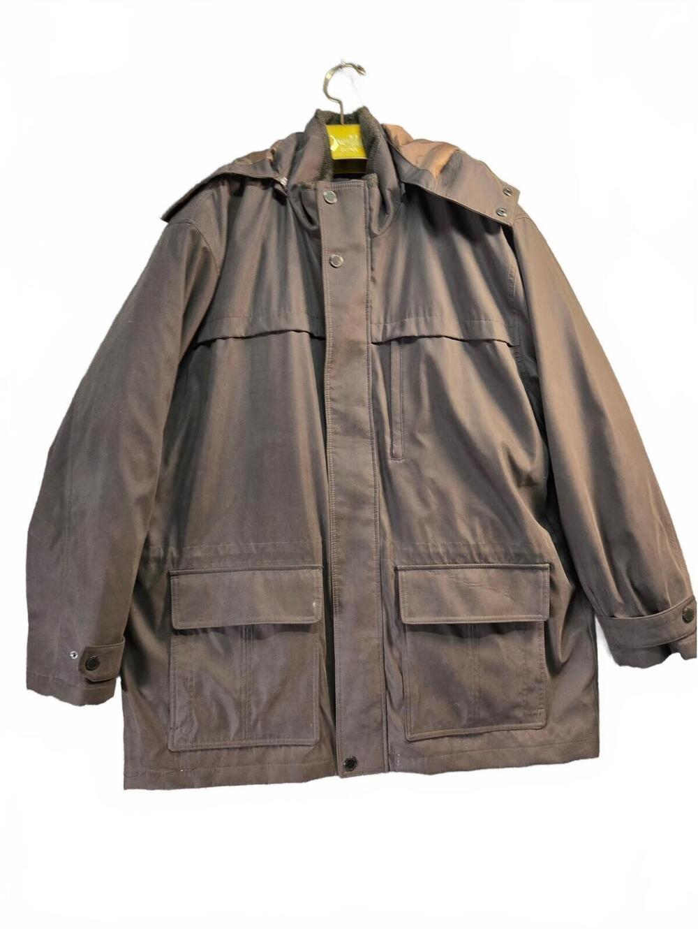 London Fog brown hooded parka XXL
